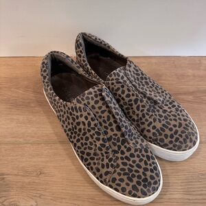Leopard Print Slip-On Sneakers